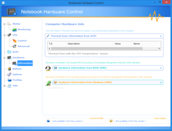 Notebook Hardware Control screenshot 9