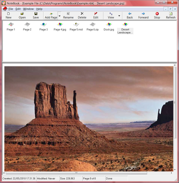 NoteBook screenshot