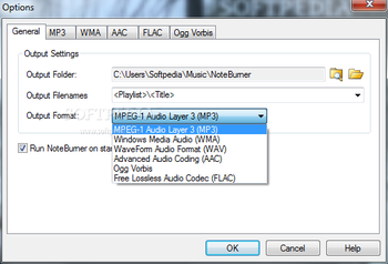 NoteBurner Audio Converter screenshot 2