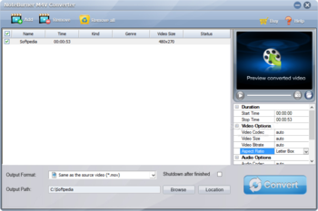 Noteburner M4V Converter screenshot