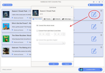 NoteBurner M4V Converter Plus screenshot 7