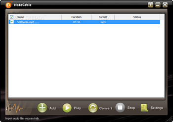 NoteCable Audio Converter screenshot