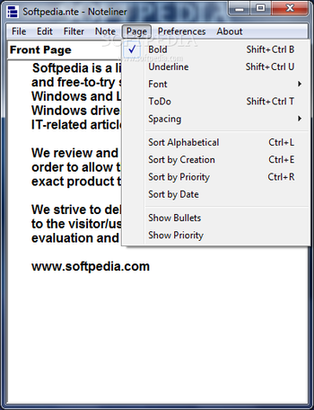 Noteliner screenshot 5