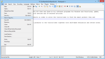 Notepad++ screenshot 2