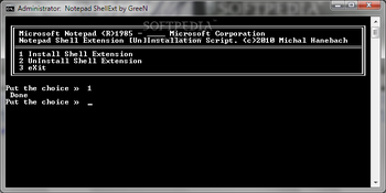 Notepad Shell Extension screenshot
