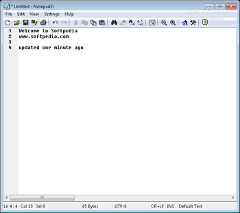 Notepad2i screenshot