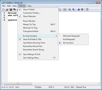 Notepad2i screenshot 2