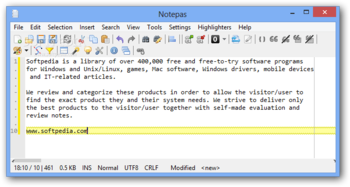 Notepas Portable screenshot