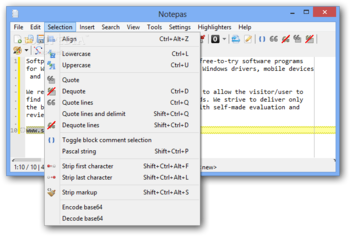 Notepas Portable screenshot 2