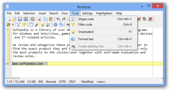 Notepas Portable screenshot 6