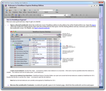 NoteShare Express Desktop Edition screenshot