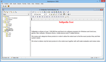 NoteXplorer 2000 screenshot