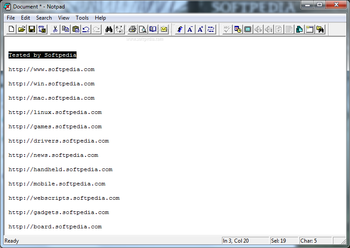 Notpad screenshot