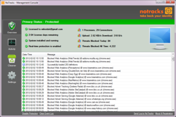 NoTracks Anti-Tracker screenshot