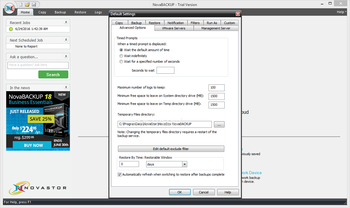 NovaBACKUP Business Essentials screenshot 21