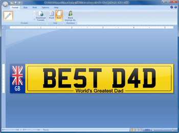 Novelty Number Plates 2012 screenshot