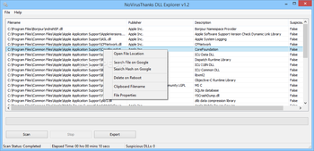 NoVirusThanks DLL Explorer screenshot