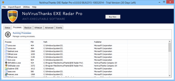 NoVirusThanks EXE Radar Pro screenshot 2