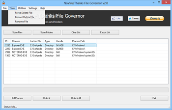 NoVirusThanks File Governor screenshot 3