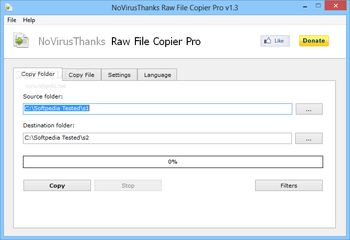 NoVirusThanks Raw File Copier Pro screenshot