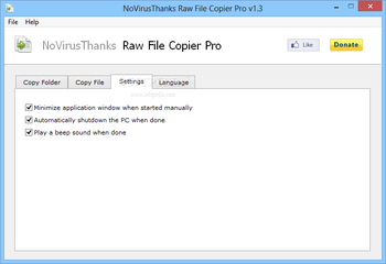 NoVirusThanks Raw File Copier Pro screenshot 3