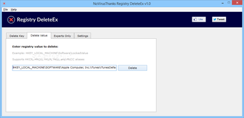 NoVirusThanks Registry DeleteEx screenshot 2