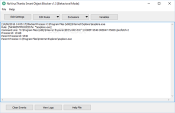 NoVirusThanks Smart Object Blocker screenshot
