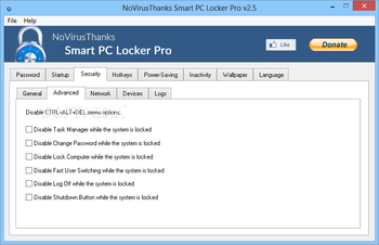 NoVirusThanks Smart PC Locker Pro screenshot 4