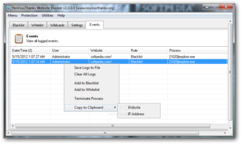 NoVirusThanks Website Blocker screenshot 10