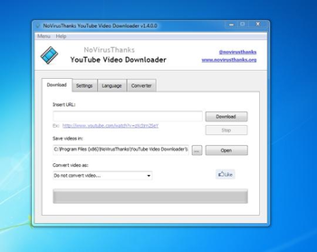 NoVirusThanks YouTube Video Downloader screenshot