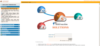 NoVo OBS Online Backup Software screenshot