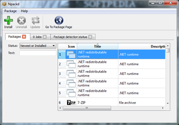 Npackd screenshot