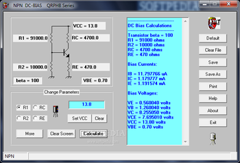 NPN DC-BIAS screenshot