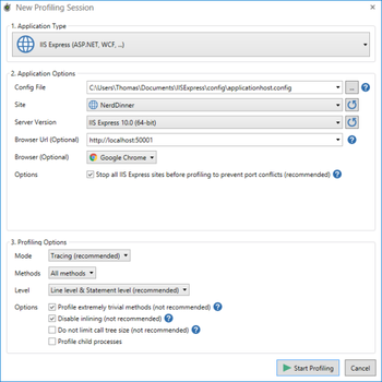 NProfiler screenshot 2