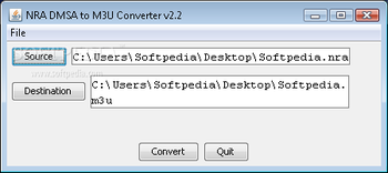 NRA To M3U Converter screenshot
