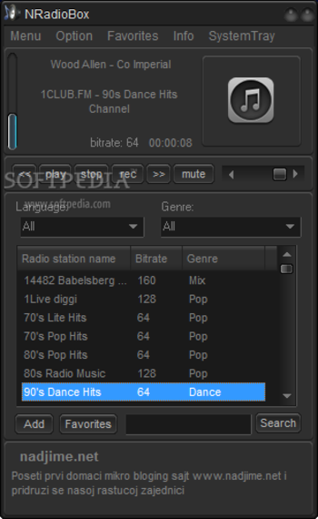 NRadioBox Portable screenshot