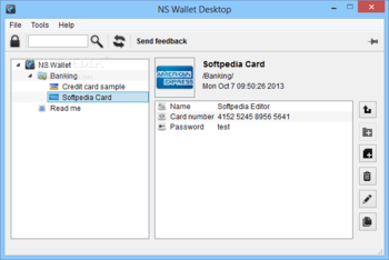 NS Wallet Desktop screenshot