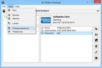 NS Wallet Desktop screenshot 2