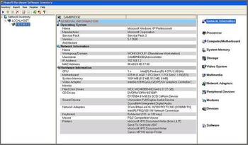 Nsasoft Hardware Software Inventory screenshot