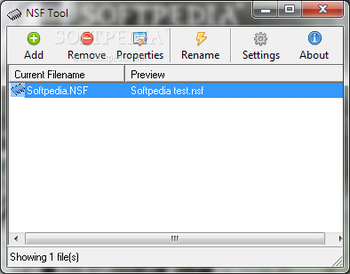 NSF Tool screenshot