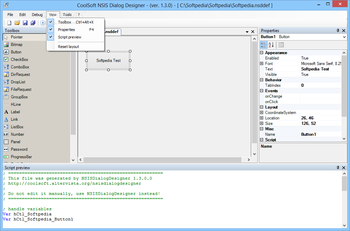 NSIS Dialog Designer screenshot 2
