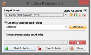 Ntfs Drive Protection screenshot