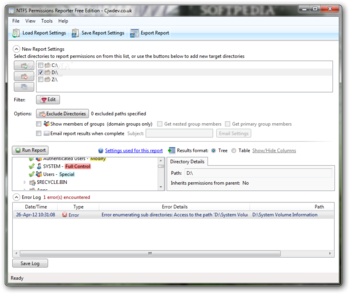 NTFS Permissions Reporter screenshot 3