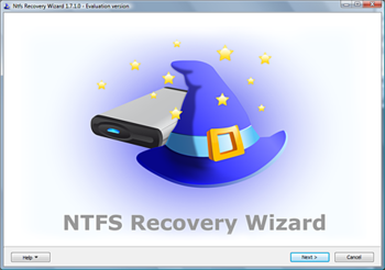 NTFS Recovery Wizard screenshot