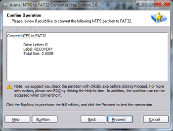 NTFS to FAT32 Converter screenshot 3