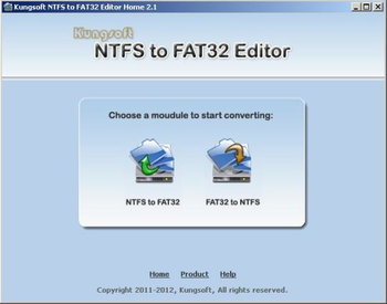 NTFS to FAT32 Editor screenshot