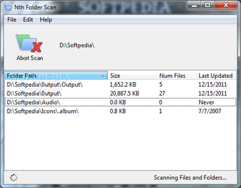 Nth Folder Scan screenshot