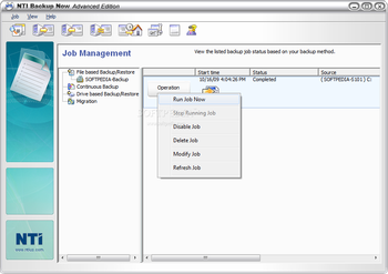 NTI Backup Now Advanced Edition screenshot 7