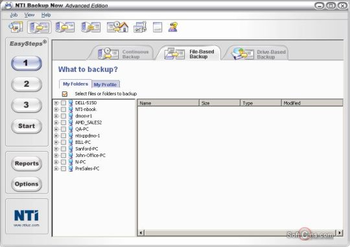 NTI Backup Now Standard screenshot