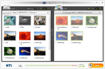 NTI Photo Backup screenshot 2